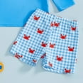 thumbnail image 4 of dmqupv Toddler Boy Rashguard Set Baby Swimsuit Boy Zipper Rash Guard Bathing Suit Toddler Boy Swim Trunks Swimwear Beach Swim Suit Sky Blue,Size for 6-12 Months, 4 of 6