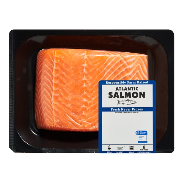 Fresh Atlantic Salmon Portions, 0.7 1.1 lb
