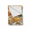 thumbnail image 2 of Coffee Soft Flannel Fleece Blanket, Breakfast with Coffee Croissants Orange Juice Fresh Strawberry Yogurt Oatmeal Photo, Cozy Plush for Indoor and Outdoor Use, 70" x 90", Multicolor, by Ambesonne, 2 of 6