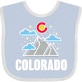 thumbnail image 3 of Inktastic Colorado Mountains and Clouds Boys or Girls Baby Bib, 3 of 4