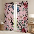 thumbnail image 2 of Castle Fairy Chic Floral Flowers Blackout Curtains Set of 2 (52x84 Each) for Female Men Women,Exotic Style Window Curtains,Vintage Retro Luxury Curtains and Drapes,Lightweight Room Decor, 2 of 6