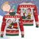 thumbnail image 2 of Suéteres feos navideños de Charlie Brown y Snoopy Suéteres feos navideños con estampado 3D de Disney Suéteres casuales de moda para hombres y mujeres, 2 of 5
