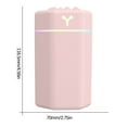thumbnail image 2 of Viflosae Ultrasonic Cool Mist Top Fill Essential Oil Diffuser Humidifiers for Bedroom USB Humidifier Portable Mini Household Humidifier Desktop Mini Purification Humidifier, 2 of 5