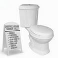 thumbnail image 2 of Renovators Supply Corner 2-Piece Toilet Sheffield with Round Bowl and Slow Close Seat, White, 2 of 15