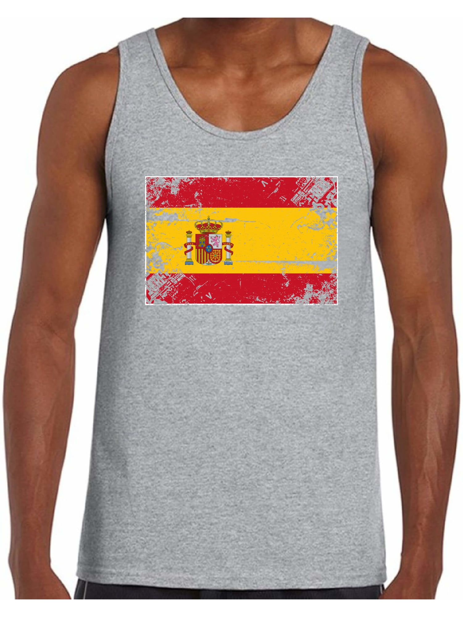 Awkward Styles - Awkward Styles Spain Flag Tank Top for Men Spanish ...