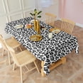 thumbnail image 2 of Black Leopard Print Rectangle Tablecloth 60"x120",Waterproof Polyester Rectangle Table Cloth, Wipeable Spillproof Polyester Tablecloth for Dining, Camping, Indoor and Outdoor, 2 of 6