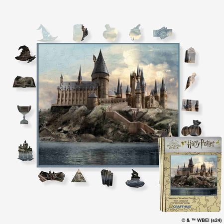 CRAFTHUB Harry Potter - Hogwarts Castle Wooden Jigsaw Puzzle