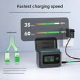 thumbnail image 4 of TAPDRA LED Display 27W Fast Charger Hub for Camera Batteries Battery Level Indicator Power Bank Two-Way Charging, 4 of 9