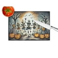 thumbnail image 4 of Dancing Skeletons Spooky Halloween Glass Cutting Board Large 12 in x 15 in, 4 of 5