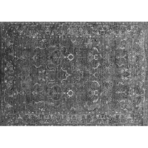 Ahgly Company Indoor Rectangle Oriental Gray Traditional Area Rugs, 3' x 5'