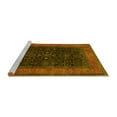 thumbnail image 2 of Ahgly Company Machine Washable Indoor Square Persian Yellow Traditional Area Rugs, 6' Square, 2 of 4