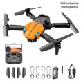 thumbnail image 4 of Control remoto inalámbrico de drones Plegado de plegamiento Evitación de obstáculos 360 grados Quadcopter Adultos Aviones de aviones para niños Juguete Orange Tipo 1 2.4G Inevent EL022974-04B, 4 of 7