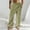 Green, variant on Bcfgryg Men Linen Pants Trousers Summer Pants Drawstring Elastic Waist Straight Leg Plain Comfort Breathable Full Length Casual Daily Holiday Fashion Classic Style Men's Sweatpants
