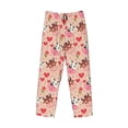 thumbnail image 5 of Balery Cow Flower And Heart print Men's Pajama Pants,Ultra Lightweight Pjs,Lounge Pant-Small, 5 of 9