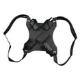 thumbnail image 3 of Arnés de doble cuchillo, correa de Cosplay para niños, disfraz de correa trasera de samurái de doble vaina para disfraz de cuero de PU con cuchillo, negro, 3 of 8