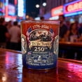 thumbnail image 6 of Patriotic 250th Anniversary Glass, for Independence Day, Commemorative Drinkware, Decorative, Gift, Etched Design, 6 of 6