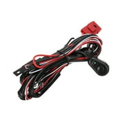 Angle View: 2m Auto Car Cable Pure Copper 1-To-2 Practical Durable DIY Refit Wiring Harness Kit With 40a 12v On/Off Switch Relay Blade Fuse for 72W-300W LED Light Bar Fog Lamp