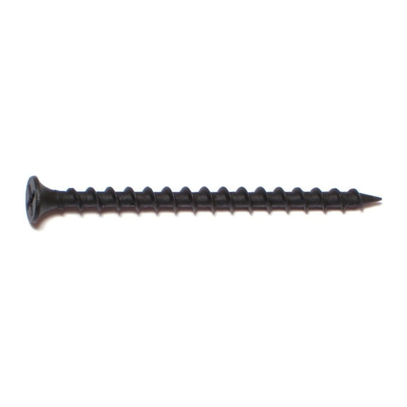 #6 x 1-5/8" Black Phosphate Phillips Bugle Head Drywall Screws (50 pcs.)