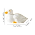 thumbnail image 3 of Ceramic Duck Figurine, White Small Animal Decoration for Home Desk and Shelf, Cute Toilet Tank Ornament and Landscape Decor, 3 of 6