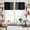 Black, variant on Black Beige Striped Kitchen Curtain Valances for Windows Farmhouse Short Curtains, Modern Farmhouse Retro Lines Rod Pocket Valance Curtain for Bedroom Cafe Living Room