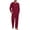Bm 05 Wine Red, variant on Airmenty Men's Pajama Set Long Sleeve Sleepwear Lightweight Loungewear Shirts and Bottoms Soft Comfy Sleep Sets with Pockets S-2XL