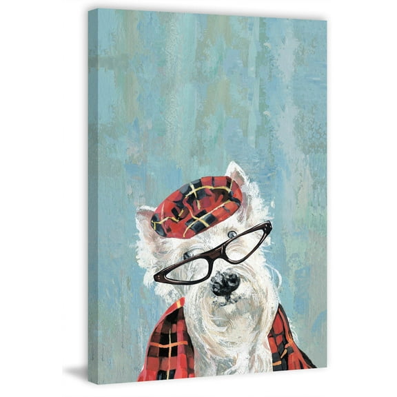 Marmont Hill "Grandpa Dog" Painting Print on Wrapped Canvas