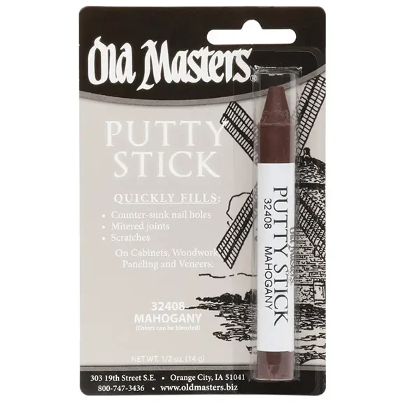 Old Masters 32408 Mahogany Perfect Match Putty Stick