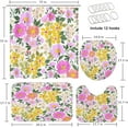 thumbnail image 2 of 4 Pcs Bathroom Sets with Shower Curtain and Rugs, Desert Vintage Summer Western, Bathroom Decor Tractor Mountain American Car Shower Curtain Sets for Bathroom Decor, 2 of 4