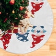 thumbnail image 5 of FMSHPON Independence Day Independence Day Elf Elder Xmas Christmas Tree Skirt Stand Mat for Holiday Party Decoration Indoor Outdoor 48 inches, 5 of 6