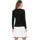 thumbnail image 5 of Cardigan Dobladillo Rizado RebeDe Punto Frente De CorbaPaMujeres Negro XXL, 5 of 6