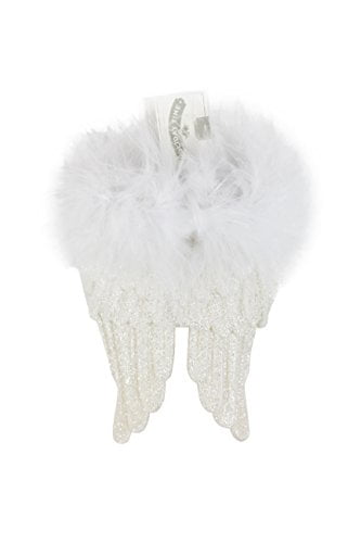10-30x Real Feather White Angel Wings Shabby Chic Christmas Hanging Decoration 