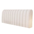 thumbnail image 2 of RotHome Stretch Headboard Covers for Queen Size Bed, Knit Fabric Headboard Slipcover, Thick Dustproof Protector Cover for Bedroom Furniture, Fit 59.1 Inches Wide, Ivory, 2 of 6