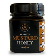 New Zealand Puhoi Honey Raw Mustard Honey 250g (8.8oz)