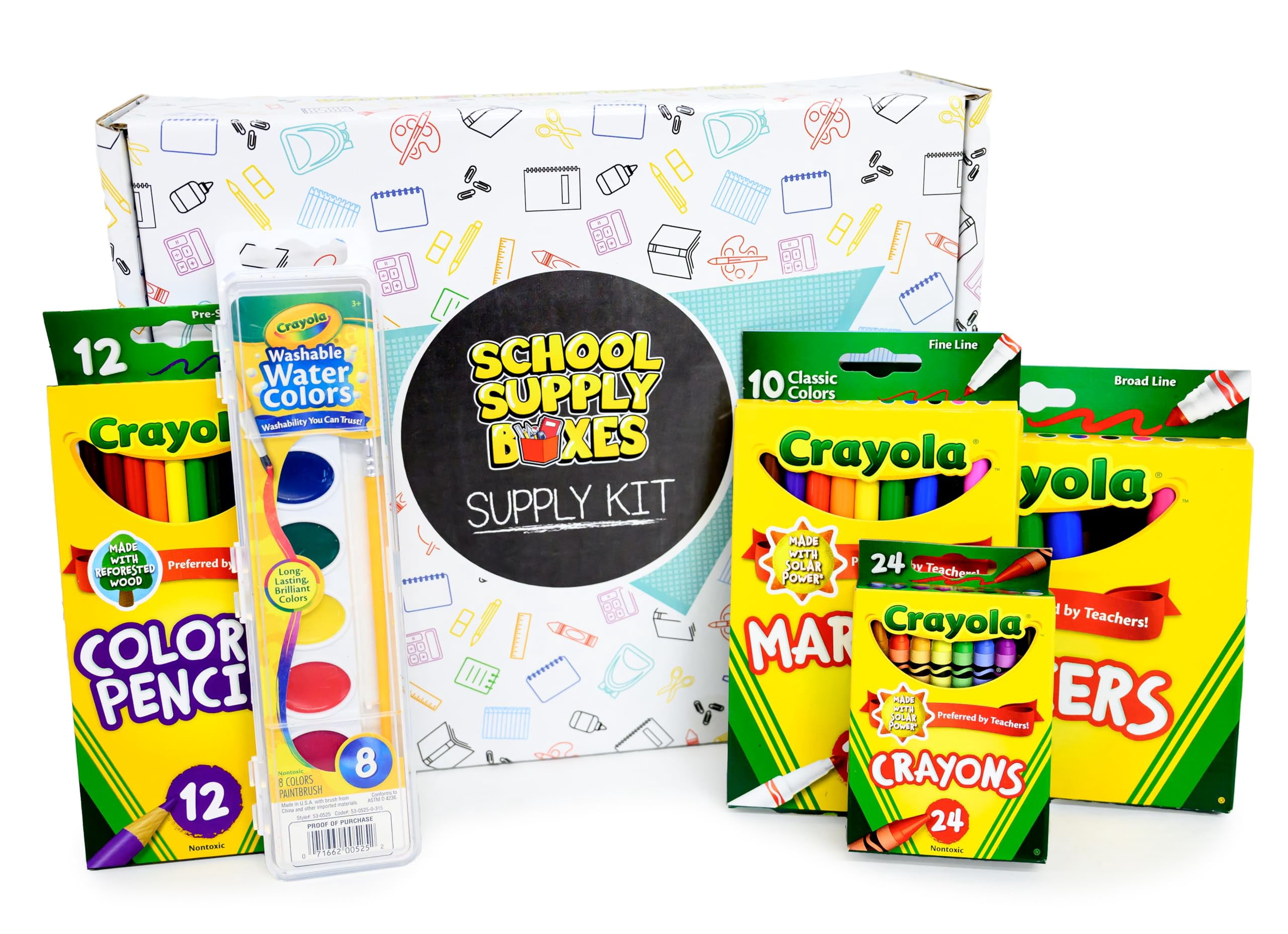 Artistic Essentials Back to School Bundle | Case (4 Boxes) - 99 Pieces per Box | School Supply Boxes - Back to School Essentials