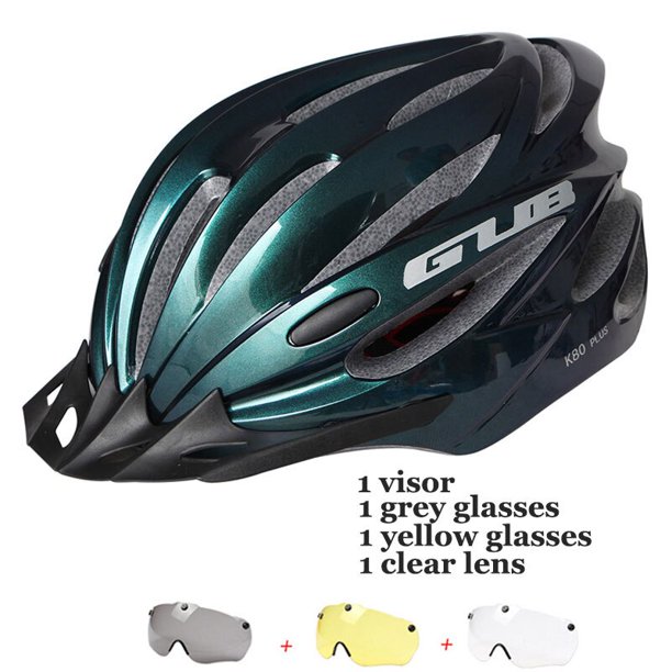 Gafas magnéticas para casco de ciclismo para hombre y mujer, visera moldeada integralmente para bicicleta de montaña o carretera, casco deportivo para motocicleta, novedad de 2023 Fivean Cascos de ciclismo