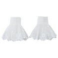 thumbnail image 3 of Puños falsos para muñecas para mujeres y niñas, elegantes y cómodos, con encaje floral y puños plisados, 3 of 10
