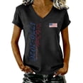 thumbnail image 6 of Womens Shirts Summer 250Th Anniversary Usa for Women 17762026 Patriotic American Flag V Neck T July 4Th Graphic Tee 250 Anniversary Usa Shirt Women Black 2XL, 6 of 8