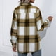 thumbnail image 5 of Prendas De Abrigo De Manga Larga, Elegante Chaqueta A Cuadros De Poliéster, Agradable A La Piel, Cuello Vuelto Para El Trabajo De La Vida Diaria. ANGGREK Otros, 5 of 7