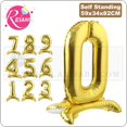 thumbnail image 2 of Globos dorados de 40 pulgadas con números de pie para fiestas, decoraciones para festivales, globos de helio gigantes, suministros para fiestas de cumpleaños, accesorios para fotografías, 2 of 5