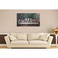 thumbnail image 3 of HFDF the Last Supper Canvas Wall Art Decor Famous Painting Print Long Pictures Poster Canvas Art for Living Room Bedroom Office Dinning Room 10x8inch Framed, 3 of 6