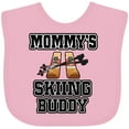 thumbnail image 3 of Inktastic Mommys Skiing Buddy for Kids Boys or Girls Baby Bib, 3 of 4