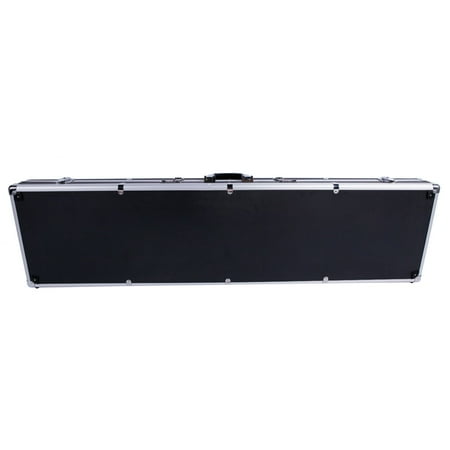 CHEERFUN 135*35*12cm Aluminum Framed Locking Gun Pistol Handgun Storage Carry Case Black