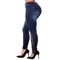 thumbnail image 3 of DPTALR Jeans à Jambe Droite Taille Haute pour Femmes, 3 of 5