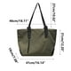 thumbnail image 3 of Bolso de hombro de tela de gran capacidad, bolso de mano portátil para estudiantes, bolso de mano moderno para chicas que van al trabajo, 3 of 6