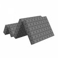 thumbnail image 2 of Geometric Foldable Mattress, Modern Symmetric Squares, 74.8" x 35.4", Charcoal Grey White, by Ambesonne, 2 of 6
