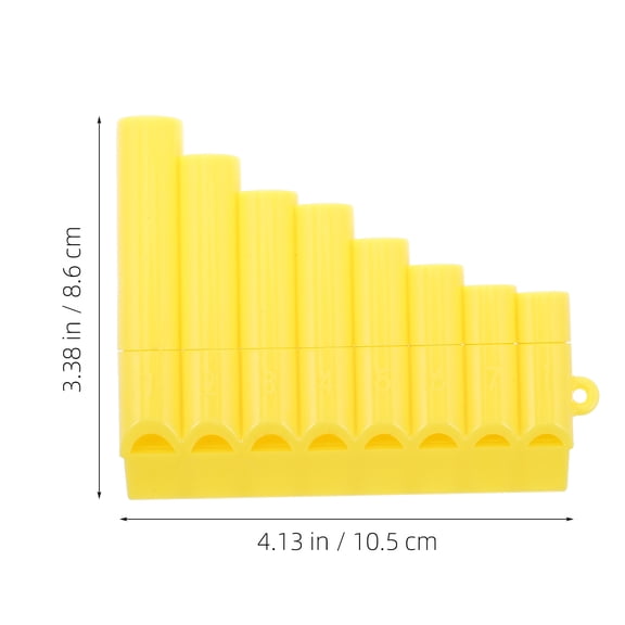 HEANUJJ Beginner Plastic Pan Flute in Rosy Color Lightweight Instrument for School Band Use