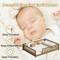 thumbnail image 5 of Queen Size Floor Bed,Pine Wood Montessori Floor Bed with Safety Guardrails and Reinforced Slats Support,Queen Size Bed Frame for Girls and Boys,No Box Spring Needed,Quick Assembly,Espresso, 5 of 7