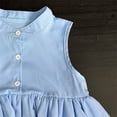 thumbnail image 6 of Cethrio Summer Dresses for Girl 2026, Gifts Casual Crew Neck Sleeveless Kids Midi Dresses Blue Size 6-7 T, 6 of 7