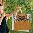 thumbnail image 5 of Dreamtimes Happy Halloween Hand Towel Set of 2 Pumpkin Skull Microfiber Towel Soft Absorbent Larger Fingertip Face Tea Towel Fast Drying Washcloth for Bathroom Spa Home Decor, 5 of 7