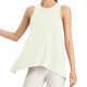 thumbnail image 1 of Camiseta sin mangas para mujer: cuello redondo, diseño con espalda hueca, camiseta informal para yoga y entrenamiento (tallas S-XL), 1 of 5